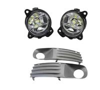 SANCAK Per Transporter T5 Per Per Multivan Per Caravelle 2003-2010 Fendinebbia LED Coperchio Della Lampada Griglia Cablaggio Interruttore Kit Faretti Fendinebbia(LED and frame)