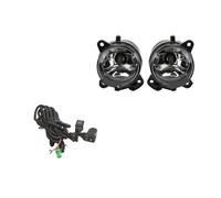 SANCAK Per Transporter T5 Per Per Multivan Per Caravelle 2003-2010 Fendinebbia LED Nero Coperchio Della Lampada Griglia Cablaggio Interruttore Kit Faretti Fendinebbia(Halogen and wires)