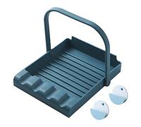 Sancanno Poggiamestolo da Cucina, Porta del Coperchio di Pentole Porta Cucchiaio da Minestra in Silicone, Poggia Cucchiaio, Copri Pentola Supporto