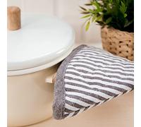 Sancarlos - Confezione da 2 Manopole da cucina, colore marrone e bianco, 100% cotone, resistenti al calore.