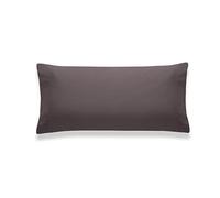 Sancarlos - Federa per cuscino bicolore, colore grigio scuro, 100% cotone percalle, cuscino letto da 155 (45 x 175)