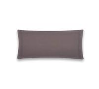 Sancarlos - Federa per cuscino da letto, 100% cotone, colore grigio, cuscino da 75 cm