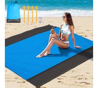 Sancen Coperta da spiaggia anti-sabbia telo mare XXL 210 x 200 cm - ideale per spiaggia, campeggio, picnic o viaggi. Perfetta come telo picnic per attività all'aperto. Leggera e resistente