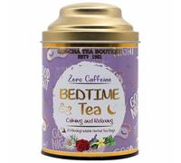 Sancha Tea Boutique, tè della buonanotte, bustine di tè senza caffeina, 25 bustine di tè piramidali, per alleviare lo stress e dormire bene, miscela di vera vaniglia, lavanda, rosa e fiori di