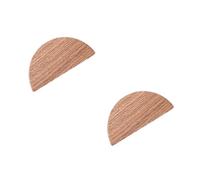SANCHAKOU Pomelli Legno 2 Pezzi Con Anta Semicircolare Armadio Scarpiera Comodino Log Foro Singolo Maniglia In Legno Massello Rovere Da 64 Mm