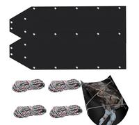 Sanciere Santuario | Cerniera da gioco robusta all'aperto | Tlonge multiuso con corda e maniglia | Tallini in polietilene da 76 pollici e facili da pulire, ideali per il trasporto