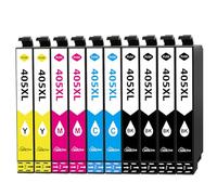 SANCTink 405XL Cartuccia d'inchiostro (confezione da 10) per Epson 405 XL 405XL Compatibile per Epson Workforce Pro WF-3825 WF-3820 WF-7840 WF-4820 WF-4825 WF-4830 WF-7835 WF-7830 WF3825 WF3820 WF7840