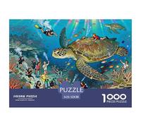 Sanctuário di Tartarughe della Grande Barriera Corallina Puzzle in Legno Impermeabile Puzzles Da 1000 Pezzi Per Adulti Colorati Puzzle Per Decorazioni Domestiche