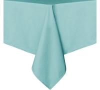 Sancua - Tovaglia rettangolare - 152 x 305 cm - Tovaglia in poliestere lavabile, resistente alle macchie e alle pieghe, copertura decorativa per tavoli da pranzo, feste a buffet e campeggio, Turchese