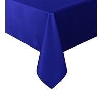 Sancua - Tovaglia rettangolare - 178 x 274 cm - Resistente alle macchie e alle pieghe, lavabile, in poliestere, copertura decorativa in tessuto per tavoli da pranzo, buffet e campeggio, blu reale