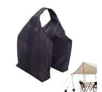 Sand Bags for Canopy Legs, Canopy Tent Weights 13.98x17.32 inches, Zipper Opening Triangular Fillable Nylon Handle, Windproof Ballast for Beach Tarp Backyard Camping