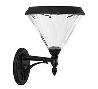 Sand Black Solar Wall Lamp Household Outdoor Wall Sconce Ip65 Waterproof Garden Lights Led Wall Light European Wall Lantern Fixture Outdoor Balcony Wall Lighting Door Lamps