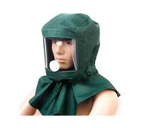 Sand Blasting Hood Cap Canvas Shawl Sandblaster Protective Face Cover Anti-Dust Hood for Spraying Sanding Painting Protection