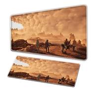 Sand Dune Awakening MousePad/XL Mouse Pad/Non slip Base/Seam Edge/Soft Waterproof/Game Anime Table Pad HD Printing Large Size MousePad Tappeti di mouse per gamers per Pc (B, 47.3x23.6 in)