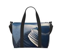 Sand Dune - Borsa da palestra con stampa increspata per donne, borsa per la notte, borsa per oggetti personali, borsa a tracolla per donne e uomini, taglia unica