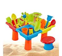 Sand e Falda d'Acqua | Tabella 'attività di Sabbia e Acqua con Strumenti di Pala da scavo | sensoriale educativo, Giocattoli da Giardino, per Giochi da Bagno, Giocattolo da giard