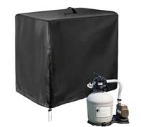 Sand Filter Cover, Outdoor Pump Protector, 25.98x24.41in Waterproof Dust Shield, Heavy-Duty Protective Fabric, Adjustable Drawstring Design for Backyard Lawn Garden Patio Courtyard