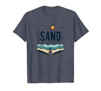 Sand in My Pants: Spiaggia Vacanze Estive Umorismo Maglietta, Uomo, Pervinca, 6XL
