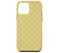 Sand Light Yellow Colored Case With Grey Polka Dots Cool Custodia per iPhone 12 mini