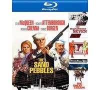 Sand Pebbles [Blu-ray] + 3 Bonus Steve McQueen Classic Movies (The Magnificent Seven / The Thomas Crown Affair / The Great Escape)