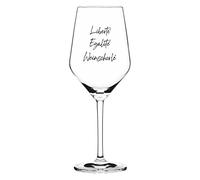Sand & Soda 9500017 - Bicchiere da vino moderno con scritta Liberté, Egalité Weinschorlé, confezione regalo - Made in Germany