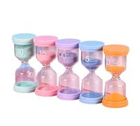 Sand Timers, Brushing Teeth Timer, Kitchen Timer Set, Sand Timers for Learning, 3/5/10/15/30 Minute Timer, Time Management Tools for Kids Sand Timers for Classroom Activities