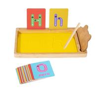 Sand Writing Tray, Children's Alphabet Learning Kit, 9.61x5.83 inches Sensory Spelling Game, Letter Formation Activity, Fine Motor Skills Development Toy for Preschool, Kindergarten, Kids