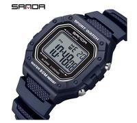 SANDA Orologio Uomo Digitale Militare 5 ATM Cronometro LED Sport luminoso