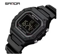 SANDA Orologio Uomo Digitale Militare 5 ATM Cronometro LED Sport luminoso