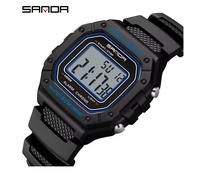 SANDA Orologio Uomo Digitale Militare 5 ATM Cronometro LED Sport luminoso