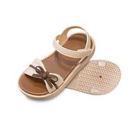 Sandali 2026 Sandali Alla Moda Con Punta Aperta Per, Suola Morbida, Scarpe Estate Casual Per I Bambini Più Grandi Ed Elegante Comfort Sandali Beige Con Cinturino, marrone, 7.5-8Jahre