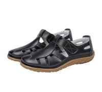 Sandali a punta chiusa per le donne sandali ortopedici da donna scarpe in pelle larghe da donna sandali da passeggio all'aperto supporto arco plantare fascite sandalo da passeggio da donna scarpe da