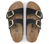 Sandali Arizona Big Buckle Birkenstock in nubuck nero 1023290