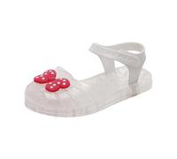 Sandali Bambina 23 - Sandali Traspiranti in Gel per Bambine con Suola Morbida e Punta Chiusa con Fiocco Ideali per Il Gioco Casual e Le attività all'aperto