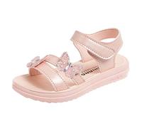 Sandali Bambina Estive Eleganti Comode Scarpe Estive Aperte con Strappo Sandali da Principessa Farfalla Fiori Moda Leggere Sandalo Mare Spiaggia con Cinturino Regolabile Sandaletti Glitter Ragazza