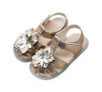 Sandali bambina, Scarpe per bambini primaverili ed estive per bambini piccoli, sandali trasparenti con suola morbida e motivo floreale a tre strati per principesse