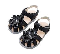 Sandali bambina, Scarpe per bambini primaverili ed estive per bambini piccoli, sandali trasparenti con suola morbida e motivo floreale a tre strati per principesse
