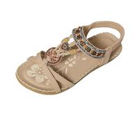 Sandali Bassi Donna Eleganti - Sandali Donna Bassi Sandali Estivi Eleganti SeparatorLDita ComodScarpEstivSandali Ortopedici Piatti PlantarSandali Traspiranti Cinturino PosteriorVacanzAl (Beig40)