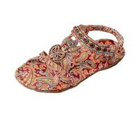 Sandali Bassi Donna Estivi - Sandali Donna Estive Comode Sandali Estivi Eleganti SeparatorLDita ComodScarpEstivSandali Ortopedici Piatti PlantarSandali Traspiranti PosteriorVacanz(Multicolour 45)