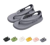 Sandali Bazuo, sandali infradito da passeggio comfort unisex estivi 2023, pantofole da spiaggia antiscivolo per la casa (40-41EU, Dark Gray)