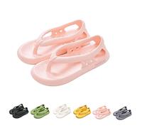 Sandali Bazuo, sandali infradito da passeggio comfort unisex estivi 2023, pantofole da spiaggia antiscivolo per la casa (38-39EU, Pink)