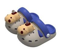 Sandali Bimbo 22 Sandaletti - per Bambine con Ciondolo 3D A Forma di Capibara Comode Scarpe Casual da Gioco All'Aperto per Bambini dai 2 Ai 13 Anni Leggere Estive Primaverili E Autunnali (Grey 18)