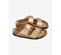 Sandali Birkenstock Arizona Birko-Flor calzata stretta dorato - 38