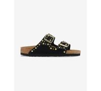 Sandali Birkenstock Arizona Rivet Stretta nero puro donna - 39