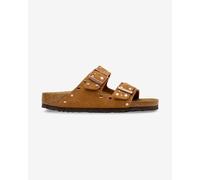 Sandali Birkenstock Arizona Rivet Stretti marrone caldo donna - 38