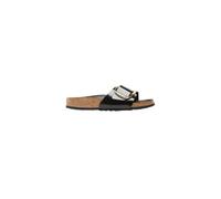 Ciabatte donna BIRKENSTOCK madrid big buckle ciabatta in pelle SHINE BLACK 37 s