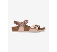 Sandali Birkenstock Rio AS Birko-Flor Narrow rosa marrone bambini - 34
