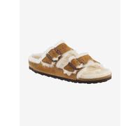 Sandali Birkenstock Shealing calzata stretta marrone bianco - 36