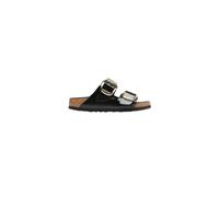 CIABATTE UNISEX BIRKENSTOCK arizona big buckle ciabatta in pelle SHINE BLACK 38