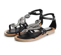 Sandali CafèNoir GC4012 scarpe donna in nappa nero 40